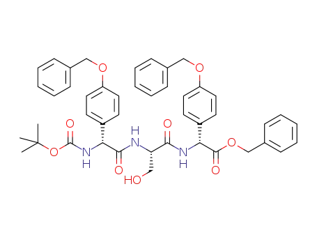 N-tert-butyloxycarbonyl-D-[p-(benzyloxy)phenyl]glycine-L-serine-D-[p-(benzyloxy)phenyl]glycine benzyl ester