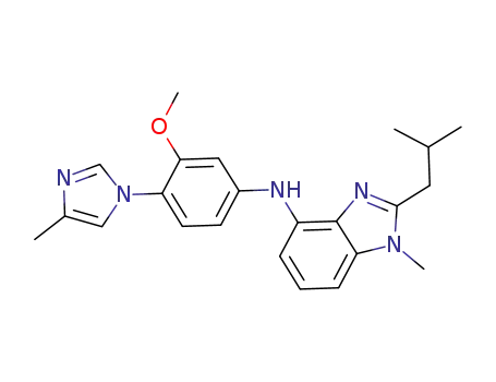 (2-isobutyl-1-methyl-1H-benzoimidazol-4-yl)-[3-methoxy-4-(4-methylimidazol-1-yl)phenyl]amine