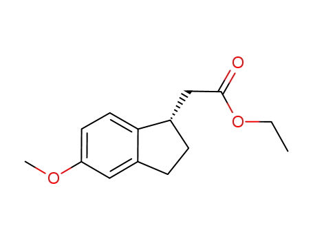 ethyl [(1S)-5-methoxy-2,3-dihydro-1H-inden-1-yl]acetate