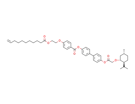 4-(menthyloxyacetoxy)biphenyl-4'-(2-(undec-10-enoyloxy)ethoxy)benzoate