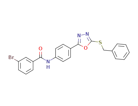 N-{4-[5-(benzylsulfanyl)-1,3,4-oxadiazol-2-yl]phenyl}-3-bromobenzamide