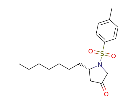 (S)-5-heptyl-1-tosylpyrrolidin-3-one
