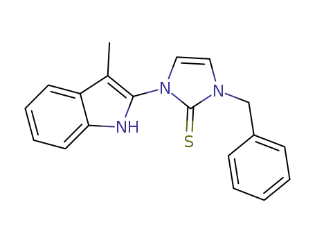 1-benzyl-3-(3-methyl-1H-indol-2-yl)-1H-imidazole-2(3H)-thione