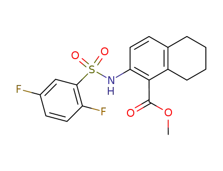 methyl 2-{[(2,5-difluorophenyl)sulfonyl]amino}-5,6,7,8-tetrahydro-1-naphthalenecarboxylate