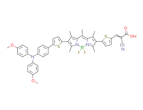 Molecular Structure of 1439436-89-1 (C<sub>46</sub>H<sub>39</sub>BF<sub>2</sub>N<sub>4</sub>O<sub>4</sub>S<sub>2</sub>)