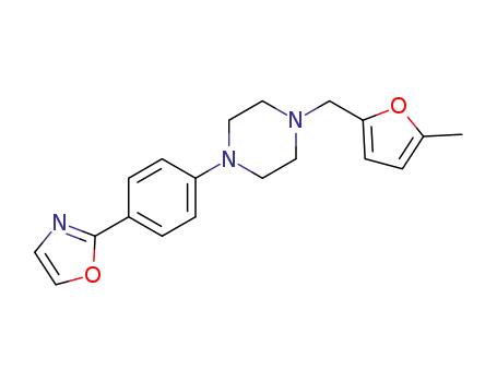 2-(4-(4-((5-methylfuran-2-yl)methyl)piperazin-1-yl)phenyl)oxazole