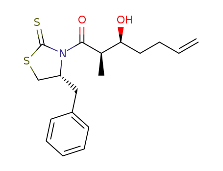 (2R,3S)-1-((R)-4-benzyl-2-thioxothiazolidin-3-yl)-3-hydroxy-2-methylhept-6-en-1-one