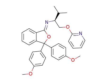 (S,Z)-N-(3,3-bis(4-methoxyphenyl)isobenzofuran-1(3H)-ylidene)-3-methyl-1-(pyridin-2-yloxy)butan-2-amine
