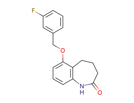 6-(3-fluorobenzyloxy)-4,5-dihydro-1H-benzo[b]azepin-2(3H)-one