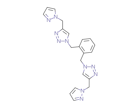 1,2-bis((4-((1H-pyrazol-1-yl)methyl)-1H-1,2,3-triazol-1-yl)methyl)benzene