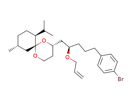 (2S,6S,7S,10R)-2-[(R)-2-Allyloxy-5-(4-bromo-phenyl)-pentyl]-7-isopropyl-10-methyl-1,5-dioxa-spiro[5.5]undecane