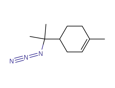 Molecular Structure of 64374-22-7 (Cyclohexene, 4-(1-azido-1-methylethyl)-1-methyl-)