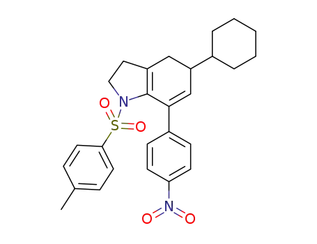 5-cyclohexyl-7-(4-nitrophenyl)-1-tosyl-2,3,4,5-tetrahydro-1H-indole