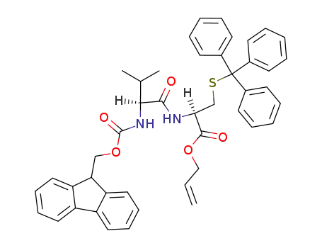 L-Cysteine,
N-[(9H-fluoren-9-ylmethoxy)carbonyl]-L-valyl-S-(triphenylmethyl)-,
2-propenyl ester