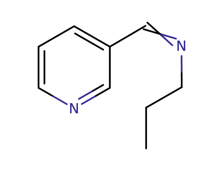 Molecular Structure of 120739-67-5 (1-Propanamine,N-(3-pyridinylmethylene)-(9CI))
