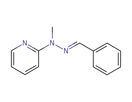 Molecular Structure of 4231-75-8 ((E)-2-benzylidene-1-methyl-1-(pyridin-2-yl)hydrazine)