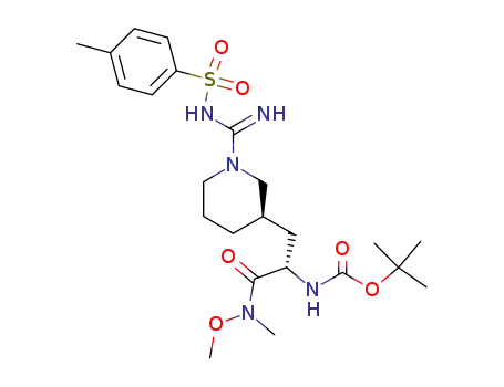 [(S)-2-{(R)-1-[Imino-(toluene-4-sulfonylamino)-methyl]-piperidin-3-yl}-1-(methoxy-methyl-carbamoyl)-ethyl]-carbamic acid tert-butyl ester