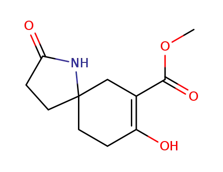 1-Azaspiro[4.5]dec-7-ene-7-carboxylic acid, 8-hydroxy-2-oxo-, Methyl ester