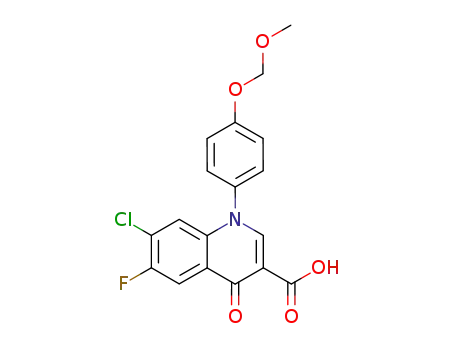 3-Quinolinecarboxylic acid,
7-chloro-6-fluoro-1,4-dihydro-1-[4-(methoxymethoxy)phenyl]-4-oxo-