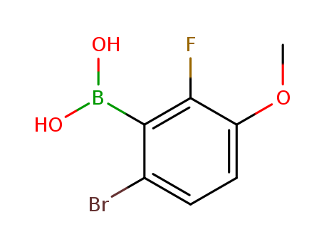 2-Fluoro-3-methoxy-6-bromophenylboronic acid cas  871126-17-9