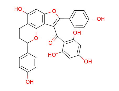 [(2S)-5-hydroxy-2,8-bis(4-hydroxyphenyl)-3,4-dihydro-2H-furo[2,3-h]chromen-9-yl]-(2,4,6-trihydroxyphenyl)methanone