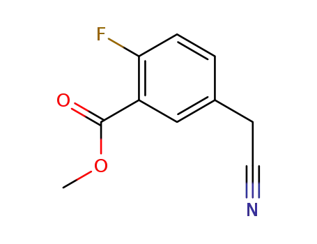 Benzoic acid, 5-(cyanomethyl)-2-fluoro-, methyl ester