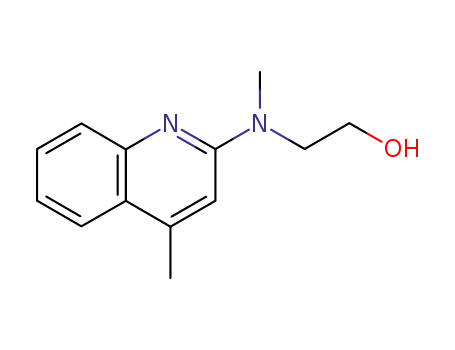 Molecular Structure of 95876-56-5 (2-[methyl-(4-methyl-quinolin-2-yl)-amino]-ethanol)