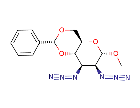 methyl 2,3-diazido-4,6-O-benzylidene-2,3-dideoxy-α-D-mannopyranoside