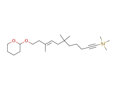 (8E)-11-(tetrahydro-2H-pyran-2-yloxy)-6,6,9-trimethyl-1-trimethylsilylundec-8-en-1-yne