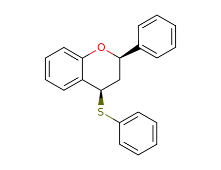 Molecular Structure of 88391-01-9 (2H-1-Benzopyran, 3,4-dihydro-2-phenyl-4-(phenylthio)-, trans-)