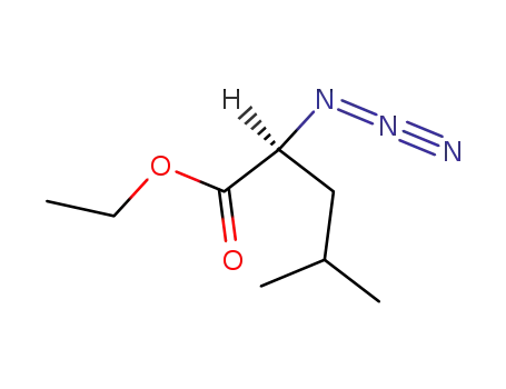 Molecular Structure of 79464-63-4 (Ethyl (S)-2-azido-4-methylpentanoic acid)