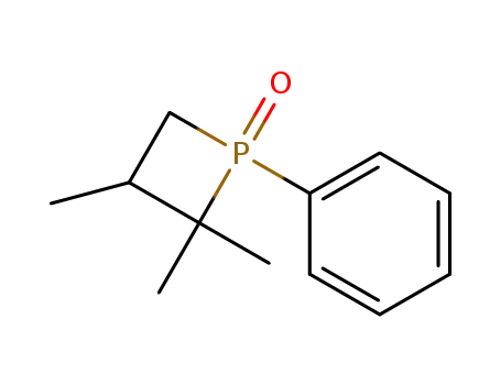 Molecular Structure of 16083-93-5 (2,2,3-trimethyl-1-phenylphosphetane 1-oxide)