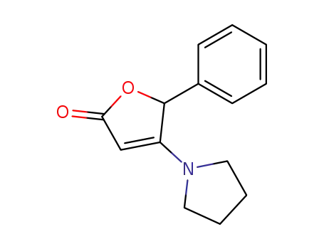 Molecular Structure of 65651-78-7 (2(5H)-Furanone, 5-phenyl-4-(1-pyrrolidinyl)-)