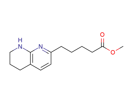 Molecular Structure of 227751-47-5 (methyl 5-(5,6,7,8-tetrahydro-1,8-naphthyridin-2-yl)pentanoate)