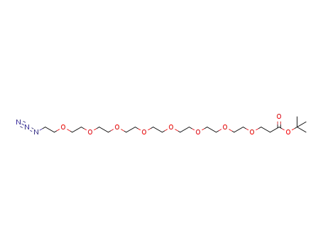 Molecular Structure of 1623791-99-0 (Azido-PEG8-t-butyl ester)