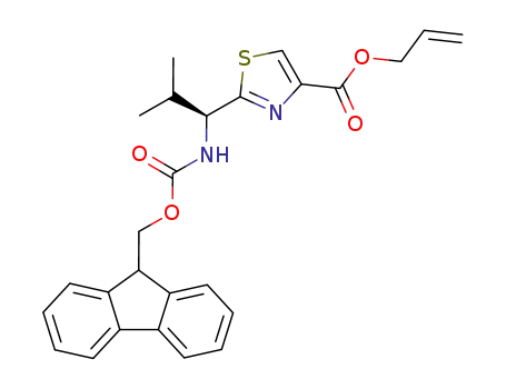4-Thiazolecarboxylic acid,
2-[(1S)-1-[[(9H-fluoren-9-ylmethoxy)carbonyl]amino]-2-methylpropyl]-,
2-propenyl ester