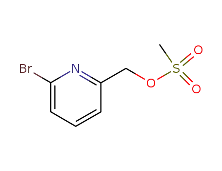 Molecular Structure of 557789-12-5 (2-Pyridinemethanol, 6-bromo-, methanesulfonate (ester))
