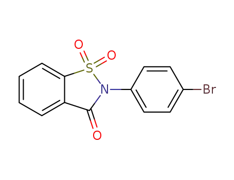 2-(4-Bromo-phenyl)-1,1-dioxo-1,2-dihydro-1λ<sup>6</sup>-benzo[d]isothiazol-3-one