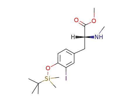 (R)-methyl 3-(4-((tert-butyldimethylsilyl)oxy)-3-iodophenyl)-2-(methylamino)propanoate