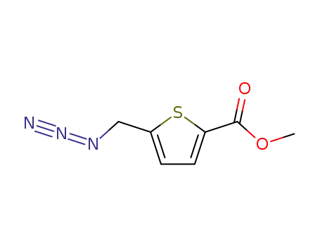 Molecular Structure of 503470-01-7 (5-azidomethylthiophene-2-carboxylic acid methyl ester)