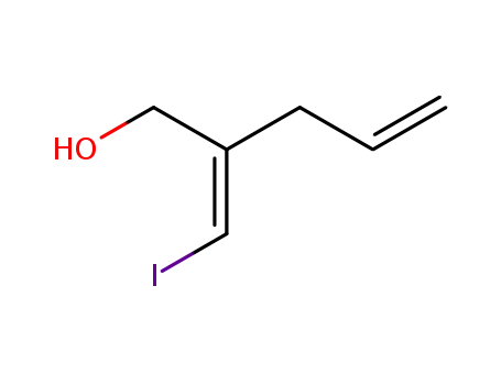 Molecular Structure of 70396-09-7 (4-Penten-1-ol, 2-(iodomethylene)-, (2Z)-)