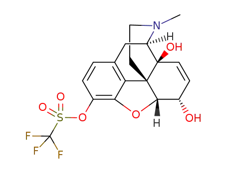 Molecular Structure of 862190-31-6 (3-O-[(trifluoromethyl)sulfonyl]-14-hydroxymorphine)