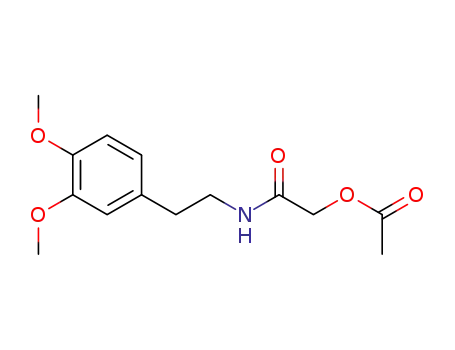 Molecular Structure of 39628-26-7 (N-(3,4-Dimethoxy-β-phenylaethyl)-acetoxyacetamid)