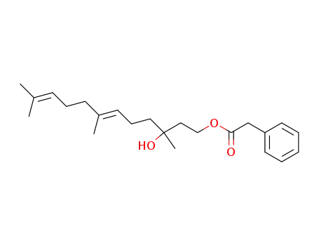 Benzeneacetic acid,
(6E)-3-hydroxy-3,7,11-trimethyl-6,10-dodecadienyl ester