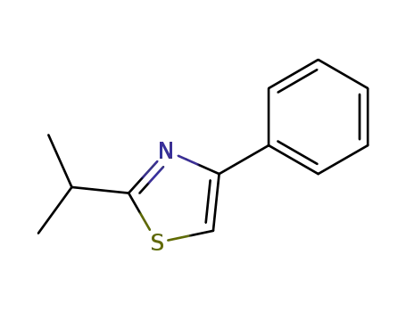 Molecular Structure of 19968-51-5 (2-Isopropyl-4-phenylthiazole)