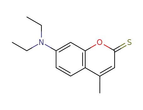 Molecular Structure of 132220-02-1 (2H-1-Benzopyran-2-thione, 7-(diethylamino)-4-methyl-)