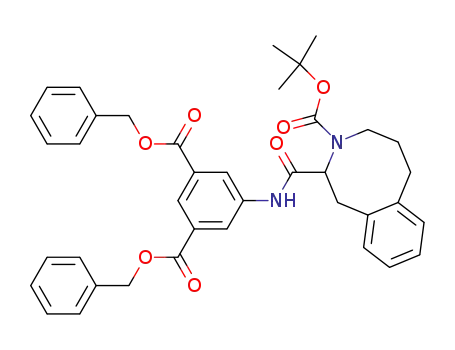 Molecular Structure of 494847-55-1 (5-[(3-tert-Butoxycarbonyl-1,2,3,4,5,6-hexahydro-benzo[d]azocine-2-carbonyl)-amino]-isophthalic acid dibenzyl ester)