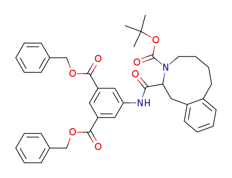 5-[(3-tert-Butoxycarbonyl-2,3,4,5,6,7-hexahydro-1H-benzo[d]azonine-2-carbonyl)-amino]-isophthalic acid dibenzyl ester