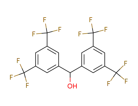 Molecular Structure of 87901-76-6 (3,3',5,5'-TETRAKIS(TRIFLUOROMETHYL)BENZHYDROL)