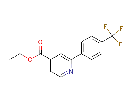 4-Pyridinecarboxylic acid, 2-[4-(trifluoromethyl)phenyl]-, ethyl ester